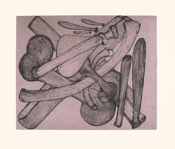 Shuvinai Ashoona artwork 'PURPLE BONES 12/50' at Canada House Gallery