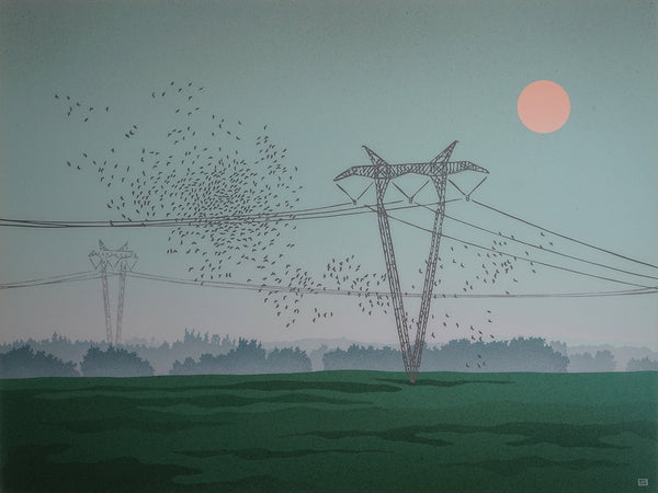 Jeff Sylvester artwork 'PINK SUN' at Canada House Gallery