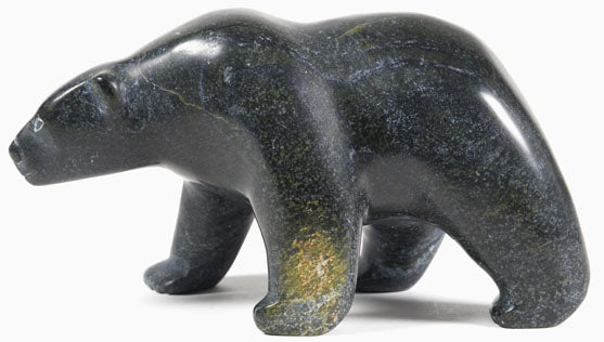 Oqituq Shaa artwork 'WALKING POLAR BEAR' at Canada House Gallery