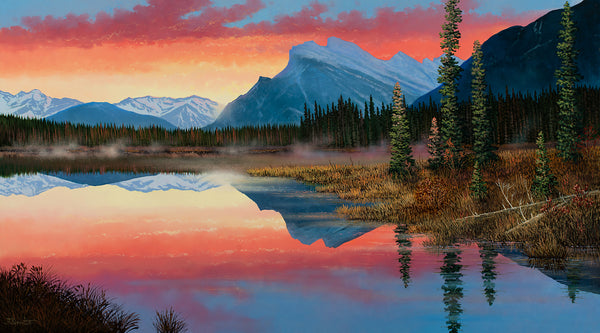 Roger D Arndt artwork 'RUNDLE RHASPODY' at Canada House Gallery