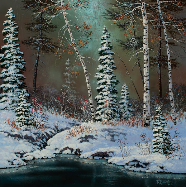 Roger D Arndt artwork 'WINTER FEATURES' at Canada House Gallery