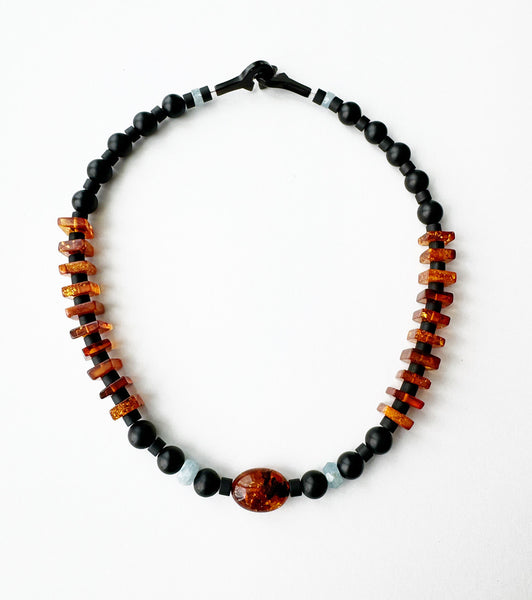 . NESHKA artwork 'AMBER, AQUAMRINE AND ONYX' at Canada House Gallery