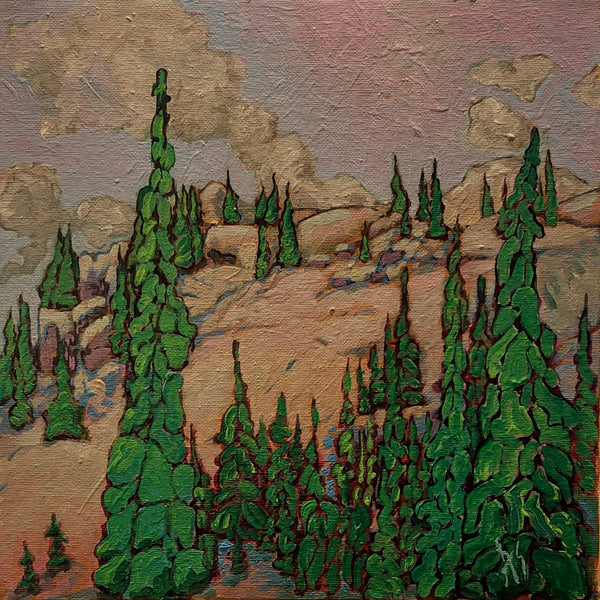 Aron Szabo artwork 'PTARMIGAN CHUTES, LAKE LOUISE' at Canada House Gallery