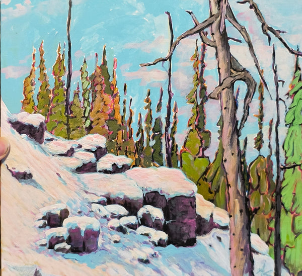 Aron Szabo artwork 'REEFER BOWL, LAKE LOUISE' at Canada House Gallery