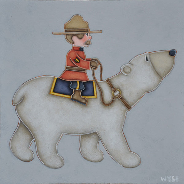Peter Wyse artwork 'HOT PURSUIT' at Canada House Gallery