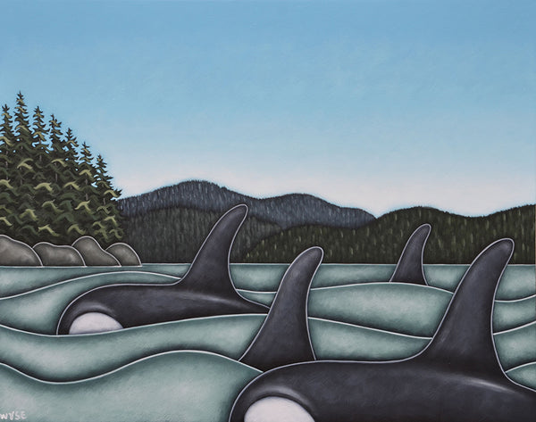 Peter Wyse artwork 'ON OUR WAY' at Canada House Gallery