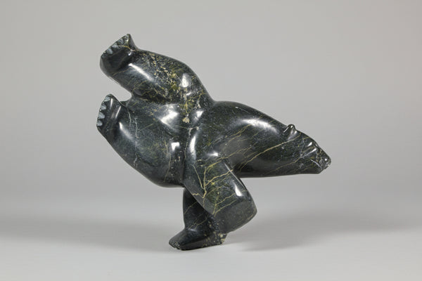 Isaccie Petaulassie artwork 'TWO WAY BEAR' at Canada House Gallery