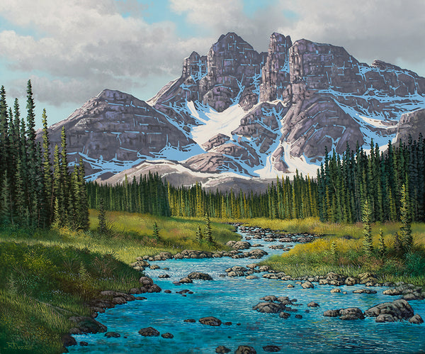 Roger D Arndt artwork 'SPRING TOWERS' at Canada House Gallery