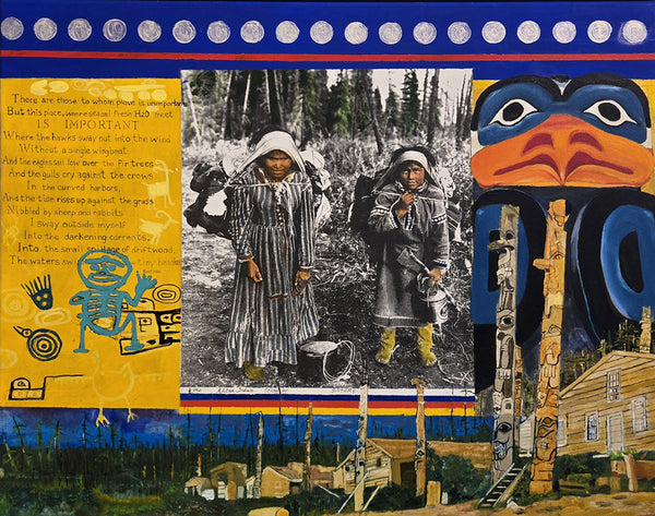 Jane Ash Poitras artwork 'CARDINAL COLOUR - WEST' at Canada House Gallery