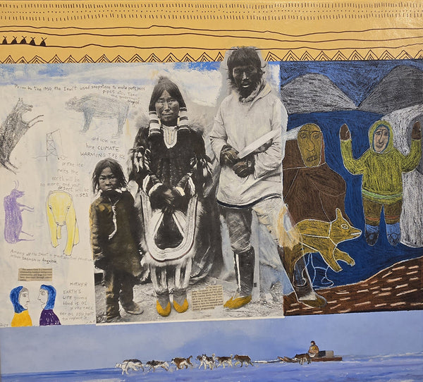 Jane Ash Poitras artwork 'CARDINAL COLOUR - NORTH' at Canada House Gallery