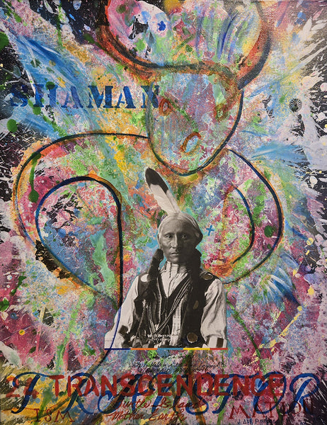 Jane Ash Poitras artwork 'TORNADO SHAMAN' at Canada House Gallery