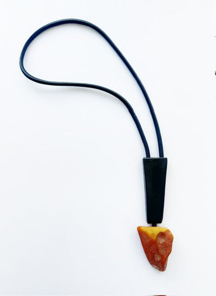 . NESHKA artwork 'AMBER AND EBONY PENDANT' at Canada House Gallery