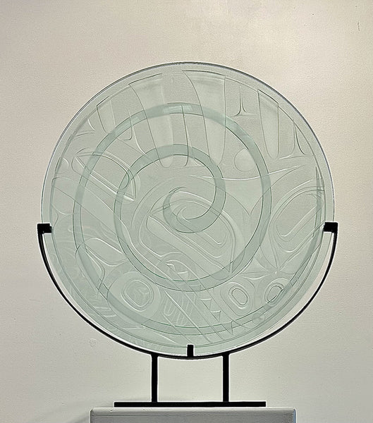 Corey Bulpitt artwork 'K'AAGWAAY (FIVE FINNED SEA MONSTER)' at Canada House Gallery