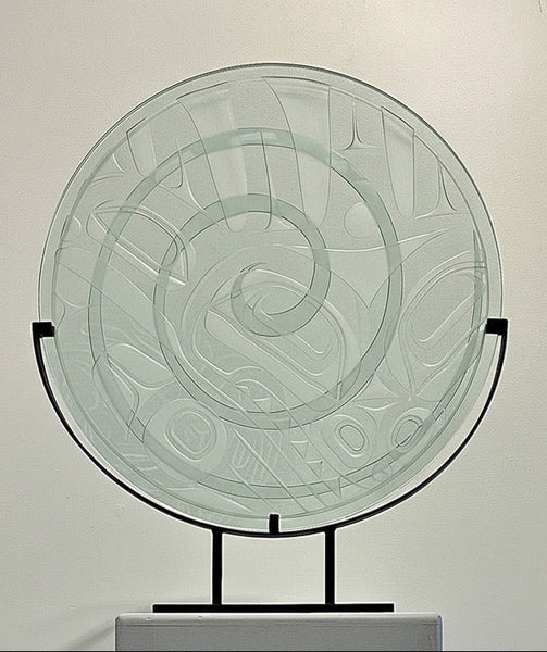 Corey Bulpitt artwork 'K'AAGWAAY (FIVE FINNED SEA MONSTER)' at Canada House Gallery