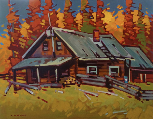 Cameron Bird artwork 'A CHILCOTIN HOMESTEAD' at Canada House Gallery