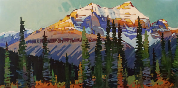 Cameron Bird artwork 'MT SASKATCHEWAN EVENING' at Canada House Gallery