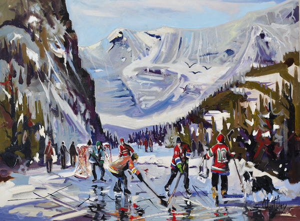 Robert Roy artwork 'L'ÂME DES ROCHEUSES' at Canada House Gallery