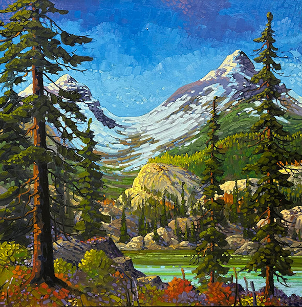 Rod Charlesworth artwork 'EMERALD AUTUMN NEAR FIELD' at Canada House Gallery