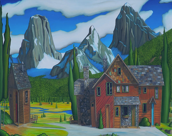 Glenn Payan artwork 'ENGADINE LODGE' at Canada House Gallery