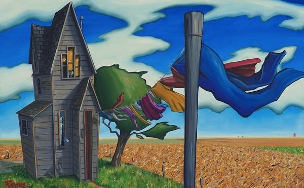 Glenn Payan artwork 'PRAIRIE NEIGHBOURS' at Canada House Gallery