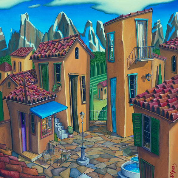 Glenn Payan artwork 'VILLAGE SQUARE' at Canada House Gallery