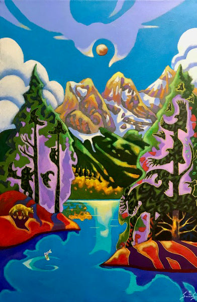 K Neil Swanson artwork 'SISTERHOOD' at Canada House Gallery