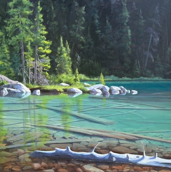 Gaye Adams artwork 'LAKE OHARA SHALLOWS' at Canada House Gallery