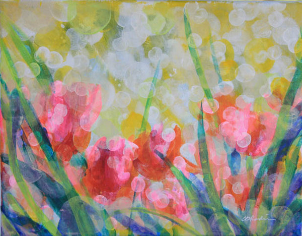 Bev Rodin artwork 'REACHING THE SUNLIGHT' at Canada House Gallery