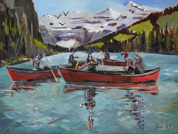 Robert Roy artwork 'CHEMIN D'ONDE ET DE VENT' at Canada House Gallery