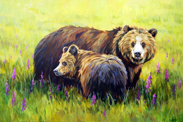 Susie Cipolla artwork 'MEADOW AND ONE OF THE TWINS' at Canada House Gallery