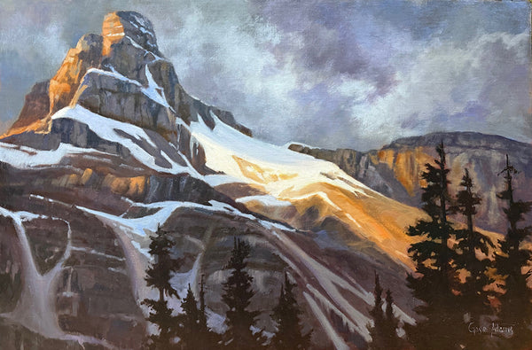 Gaye Adams artwork 'STORM OVER ODARAY' at Canada House Gallery