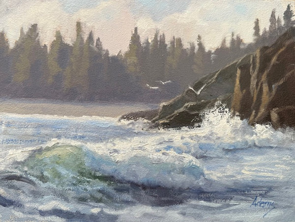 Gaye Adams artwork 'TOFINO SURF' at Canada House Gallery