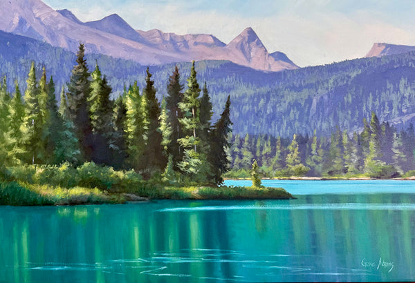 Gaye Adams artwork 'ALONG THE BANKS OF THE BOW' at Canada House Gallery