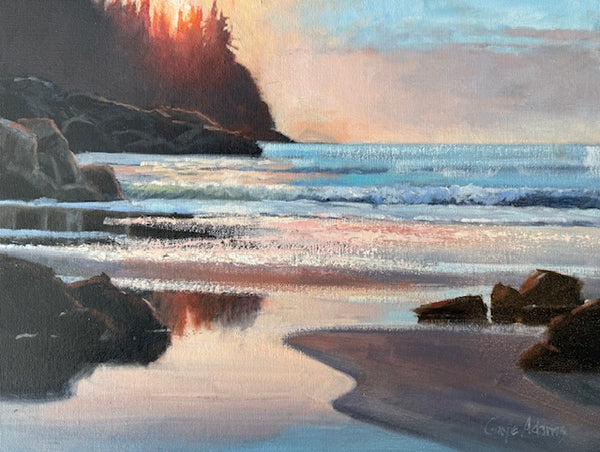 Gaye Adams artwork 'EVENING ON BRADYS BEACH' at Canada House Gallery