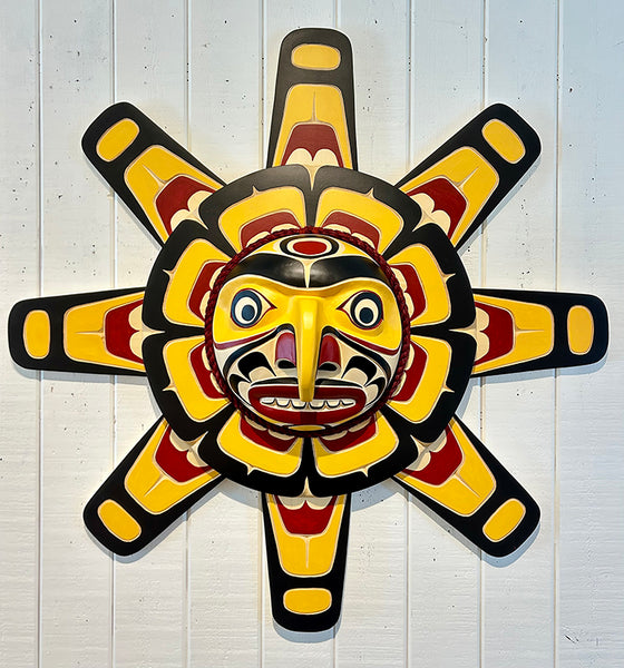 Bill Henderson artwork 'HAWK SUN MASK' at Canada House Gallery