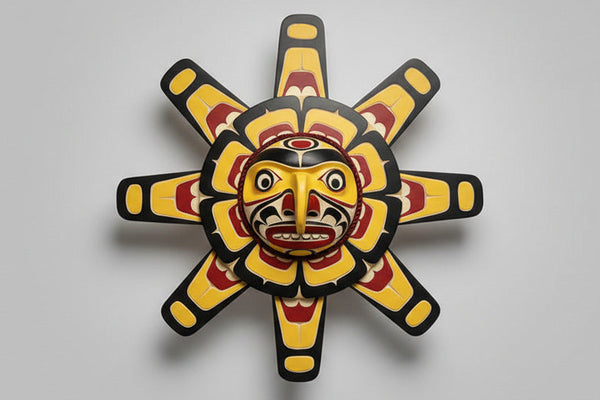 Bill Henderson artwork 'HAWK SUN MASK' at Canada House Gallery