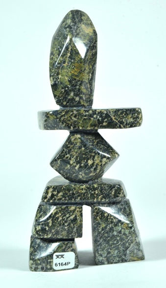 Mathewsie Oshutsiaq artwork 'INUKSHUK' at Canada House Gallery