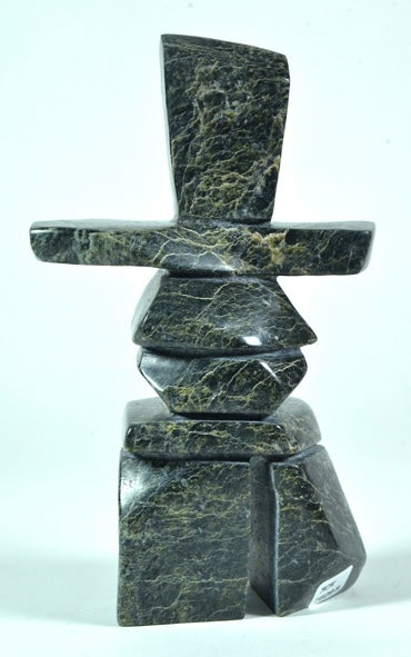 Mathewsie Oshutsiaq artwork 'INUKSHUK' at Canada House Gallery