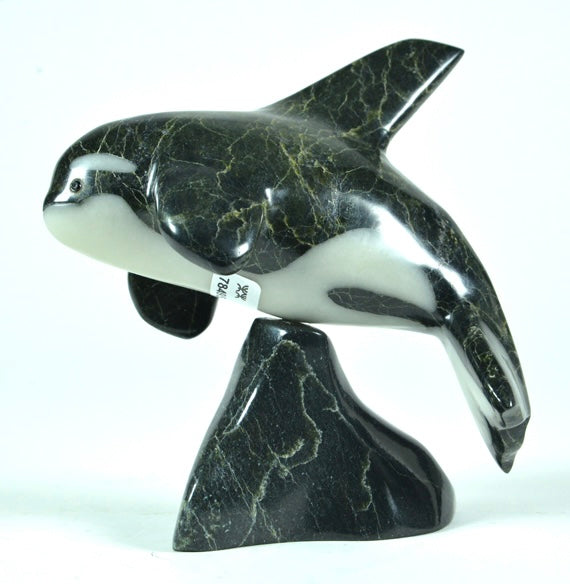 Johnnysa Mathewsie artwork 'KILLER WHALE ON BASE' at Canada House Gallery