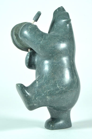 Etidloie Adla artwork 'DRUM DANCING BEAR' at Canada House Gallery