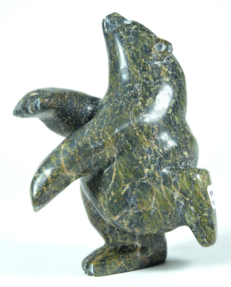 Palaya Qiatsuq artwork 'DANCING POLAR BEAR' at Canada House Gallery