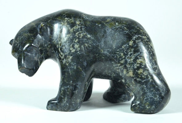 Tony Oqutaq artwork 'WALKING POLAR BEAR' at Canada House Gallery