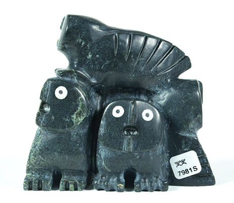 Adamie Mathewsie artwork '4 OWLS' at Canada House Gallery