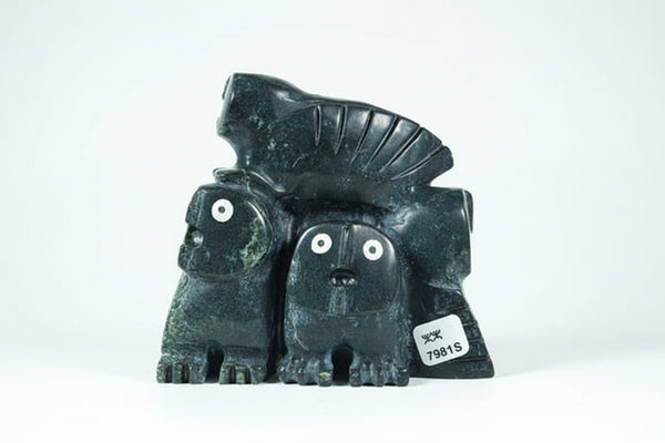 Adamie Mathewsie artwork '4 OWLS' at Canada House Gallery