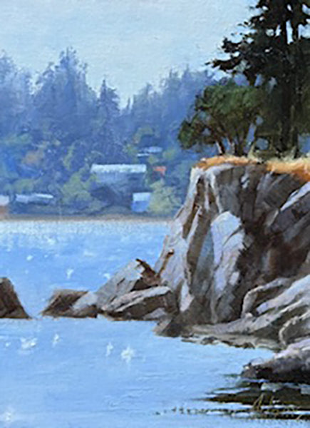 Gaye Adams artwork 'SPARKLES IN THE COVE' at Canada House Gallery