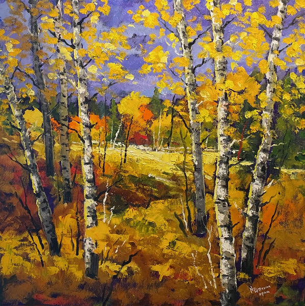 Neil Patterson artwork 'TREMBLING ASPENS' at Canada House Gallery