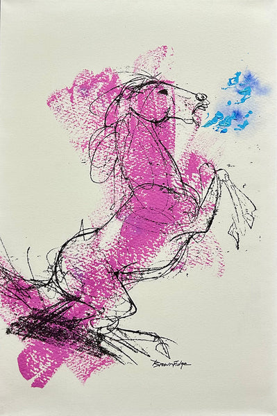 Bill Brownridge artwork 'FIERY HORSE' at Canada House Gallery