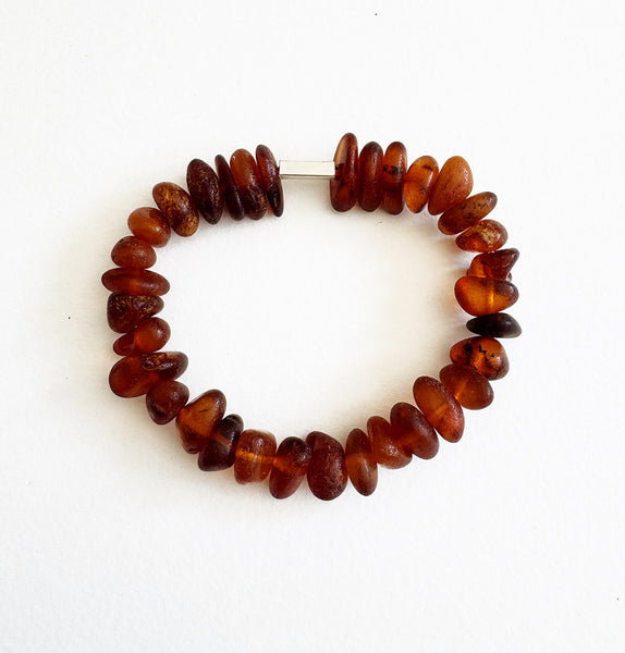 . NESHKA artwork 'AMBER & SILVER BRACELET' at Canada House Gallery