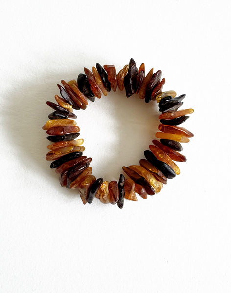 . NESHKA artwork 'AMBER & LEATHER BRACELET' at Canada House Gallery