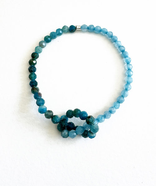 . NESHKA artwork 'AQUAMARINE & GREEN TOURMALINE BRACELET' at Canada House Gallery